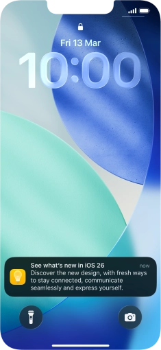 Press the required notification and follow the instructions on the screen to use the selected function.