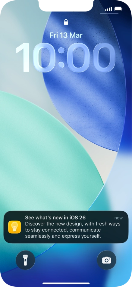 Press the required notification and follow the instructions on the screen to use the selected function.