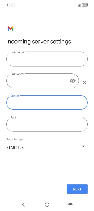 Press the field below 