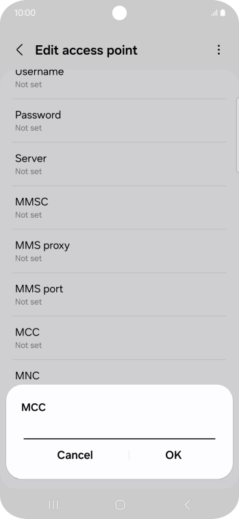 Key in 234 and press OK.