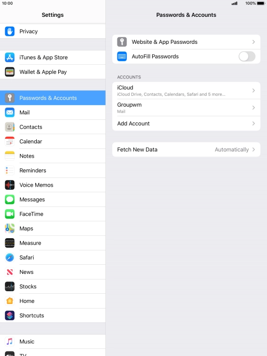 Press Fetch New Data.