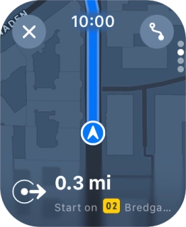 Follow the instructions on the screen to go to the required destination.