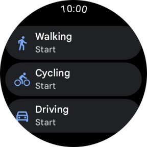 Press the required mode of transportation.