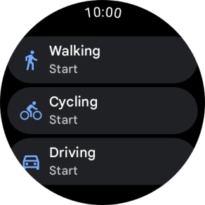 Press the required mode of transportation.