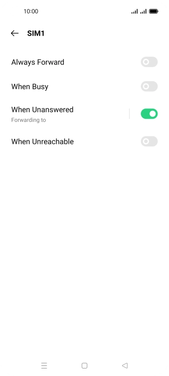 Press the Home key to return to the home screen.