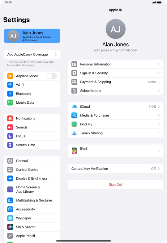 Slide your finger upwards starting from the bottom of the screen to return to the home screen.