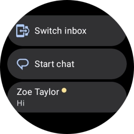 Press the required text message to read it.