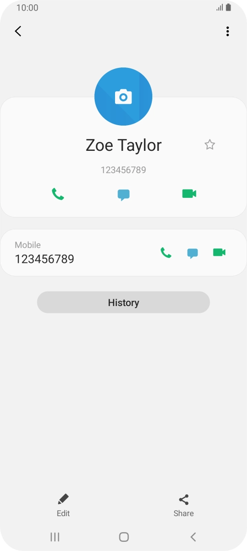 Press the Home key to return to the home screen.
