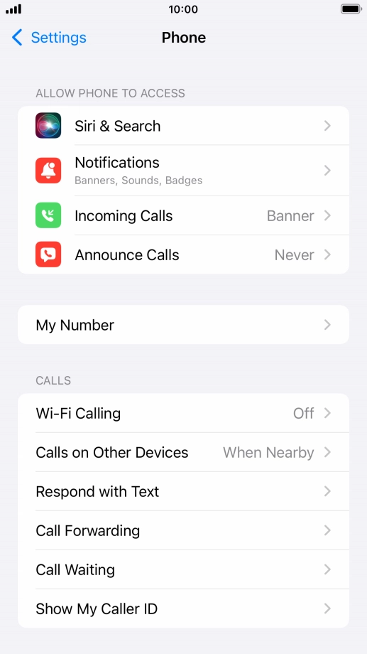 Press Wi-Fi Calling.