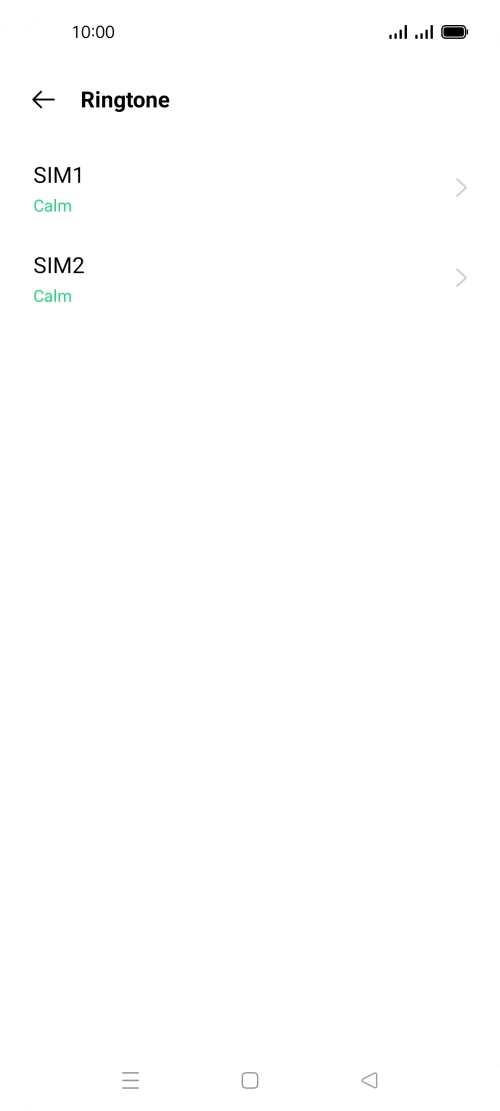 Press the required SIM.