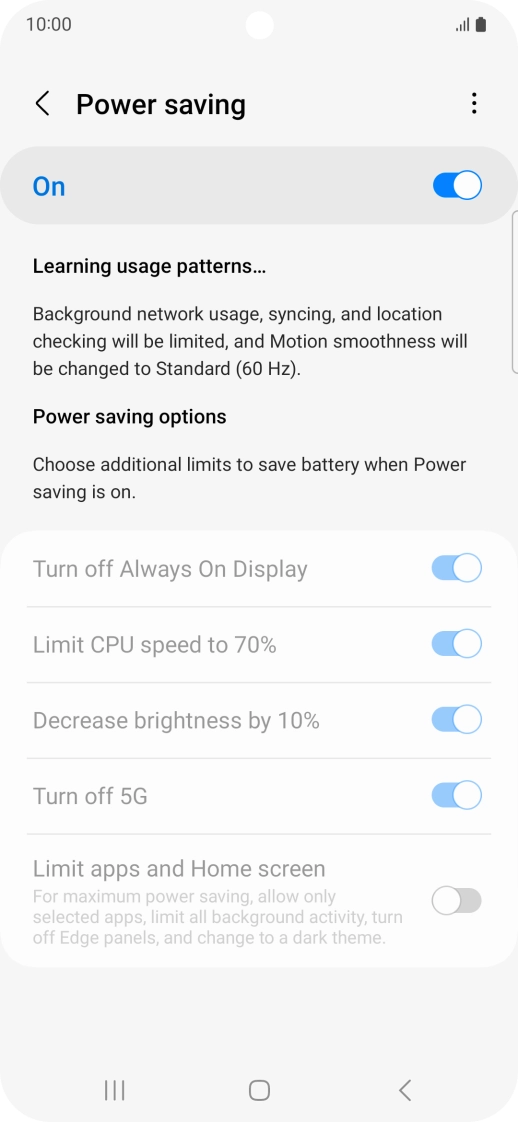 Press the Home key to return to the home screen.