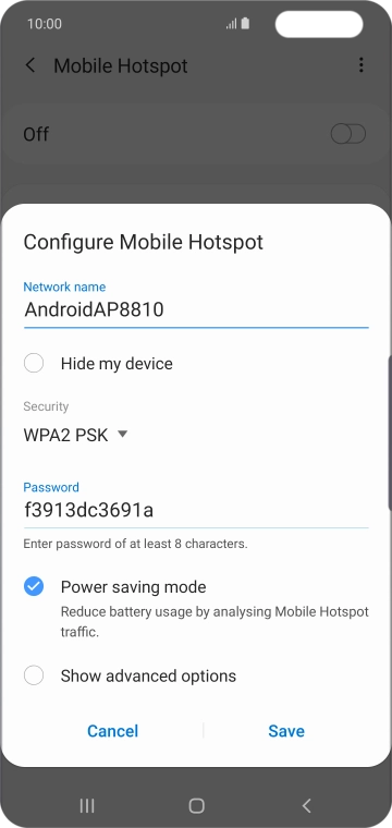 Press the field below 