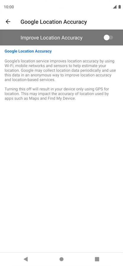 If you press the indicator next to 