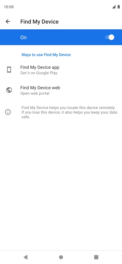Press the Home key to return to the home screen.
