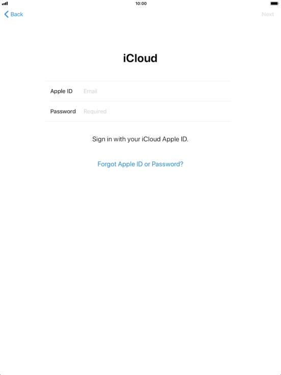 Press the field next to 