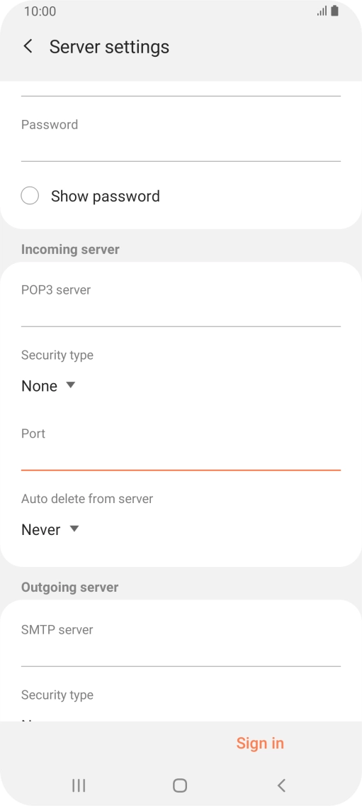 Press the drop down list below 