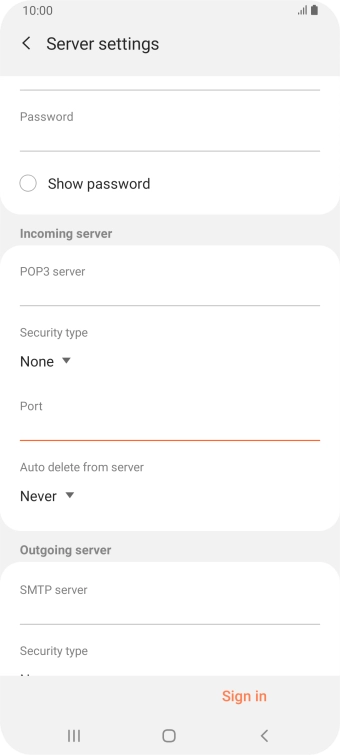 Press the drop down list below 
