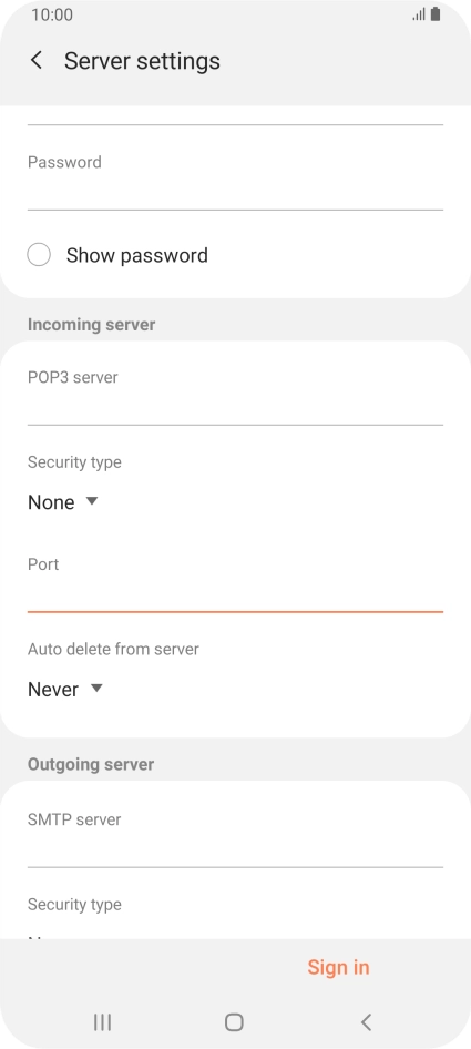 Press the drop down list below 