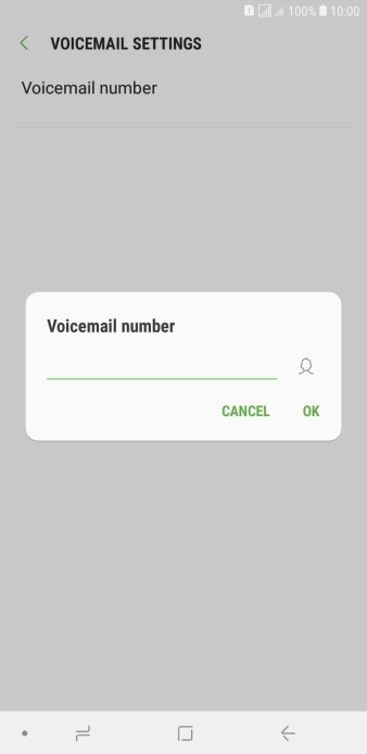 Key in +447953222222 and press OK.