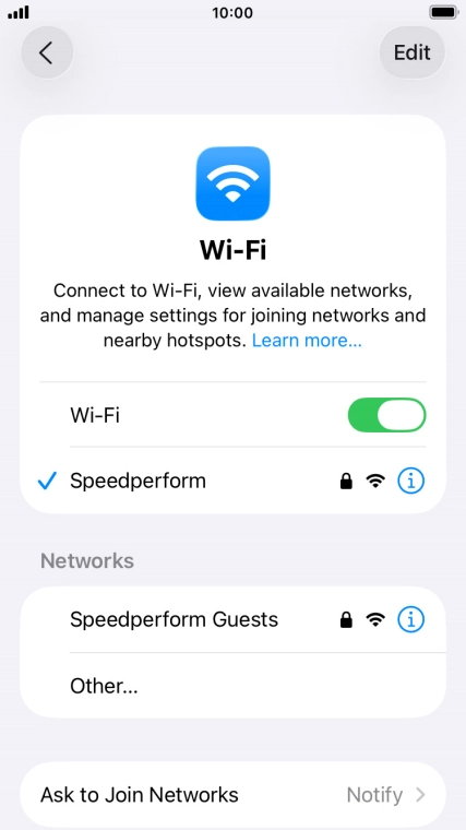 Press the Home key to return to the home screen.