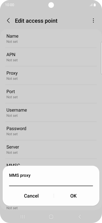 Key in 149.254.201.135 and press OK.
