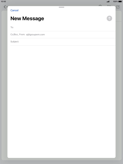 Press To: and key in the first letters of the recipient's name.