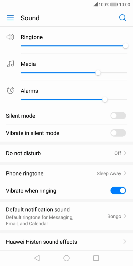 Press the Home key to return to the home screen.