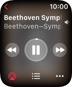 Turn the Digital Crown to select the required volume.