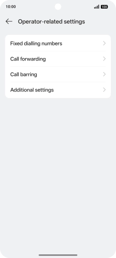 Press Call forwarding.