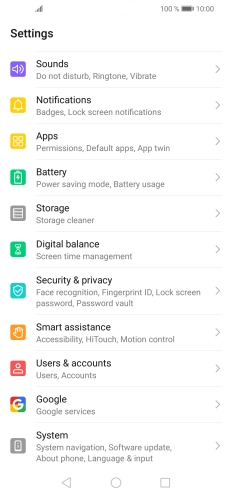 Press Users & accounts.
