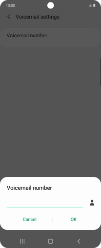 Key in +447953222222 and press OK.