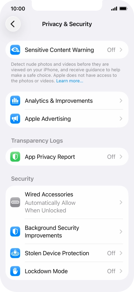 Press Sensitive Content Warning.