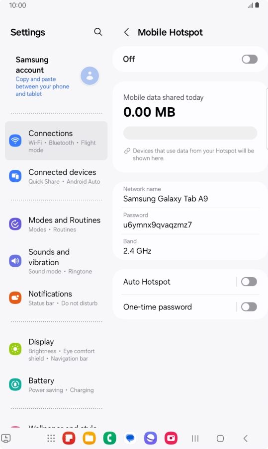 Press the field below 