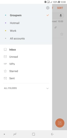 Press the settings icon.