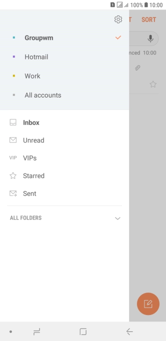 Press the settings icon.