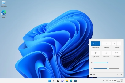 Drag the brightness indicator right or left to set the required brightness level.