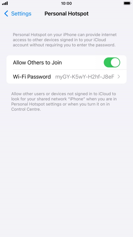 Press the Home key to return to the home screen.