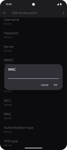 Key in 33 and press OK.