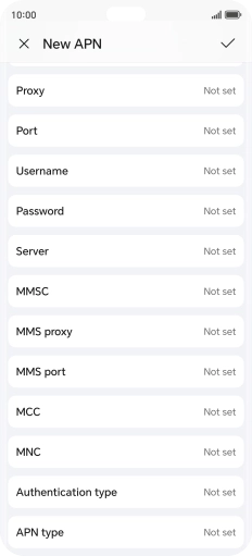 Press Authentication type.