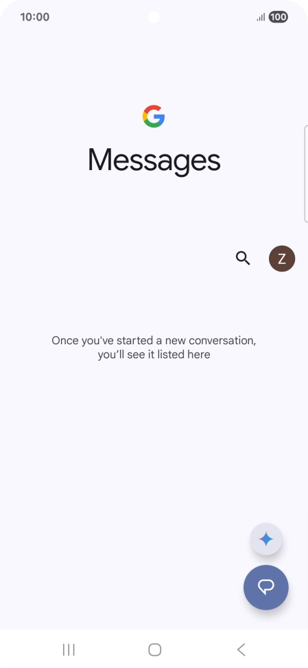Press the profile icon.