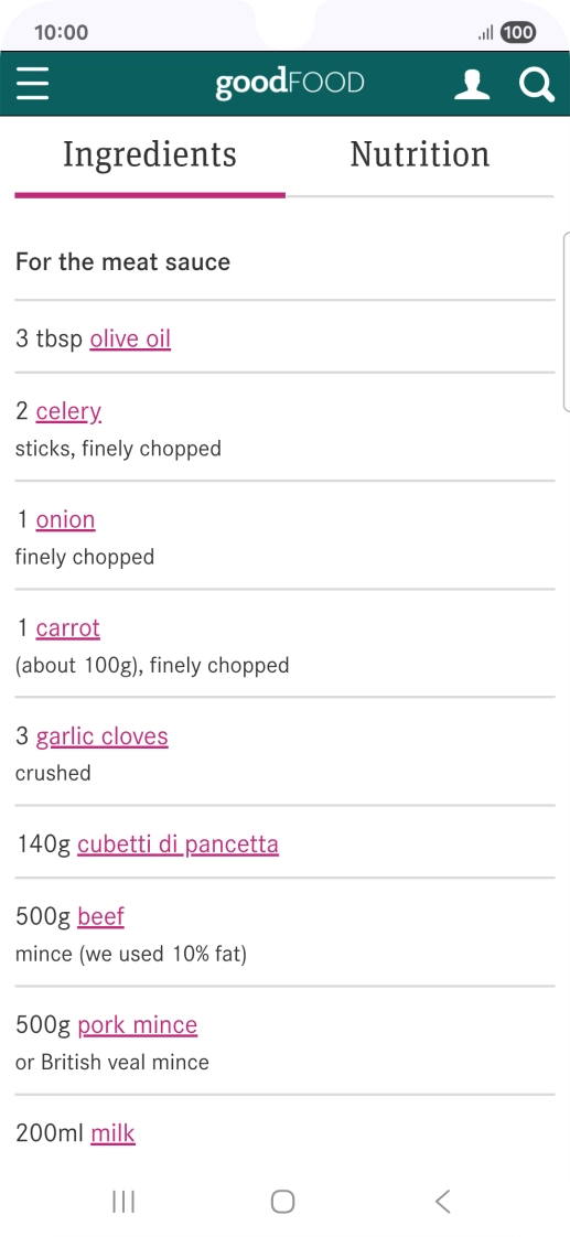 Go to the required screen.
