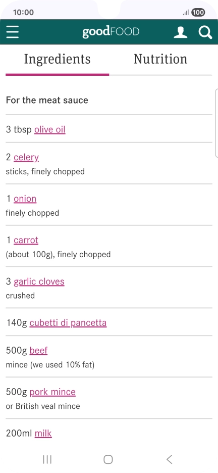 Go to the required screen.