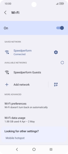 Press the Home key to return to the home screen.