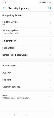 Press Fingerprint ID.