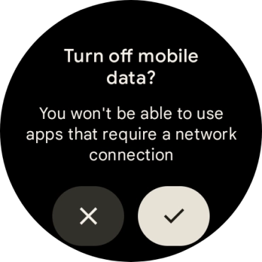 Press the confirm icon.