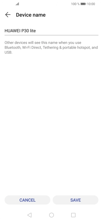 Key in the required Wi-Fi hotspot name and press SAVE.