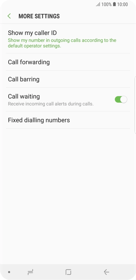 Press Fixed dialling numbers.