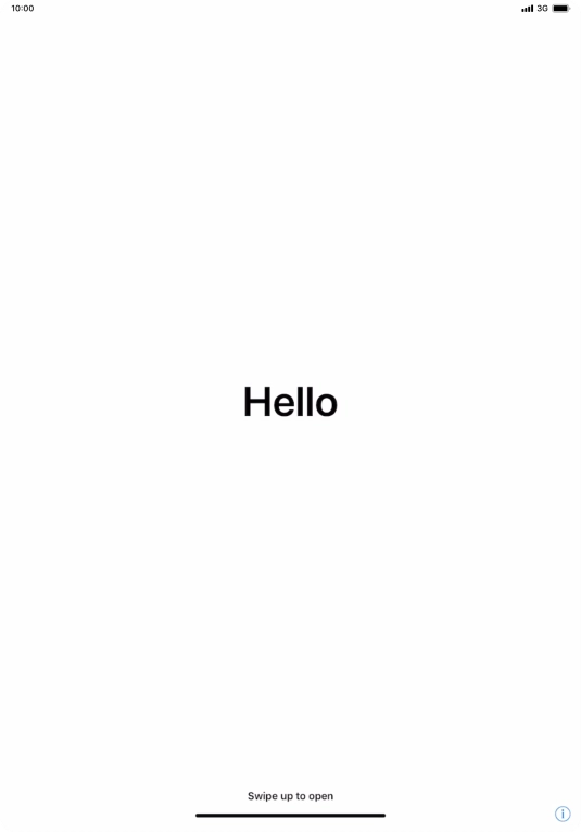 Slide your finger upwards starting from the bottom of the screen.