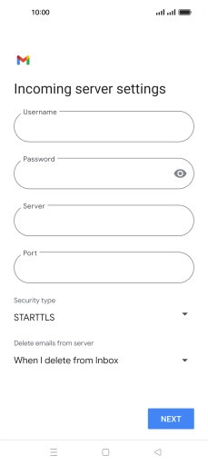 Press the field below 