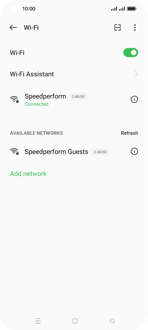 Press the Home key to return to the home screen.